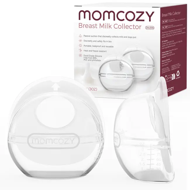 Recipient colector lapte reutilizabil Momcozy 90 ml set 2 buc