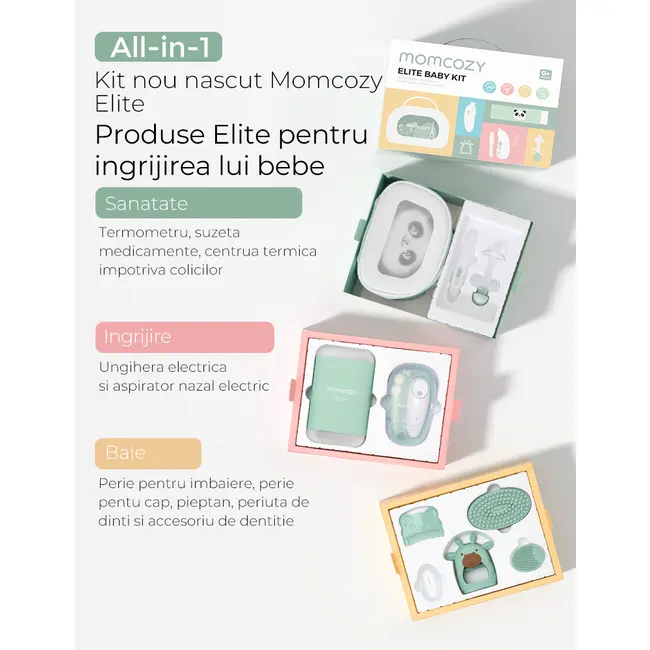 Set ingrijire nou nascut Momcozy All-in-1 Elite