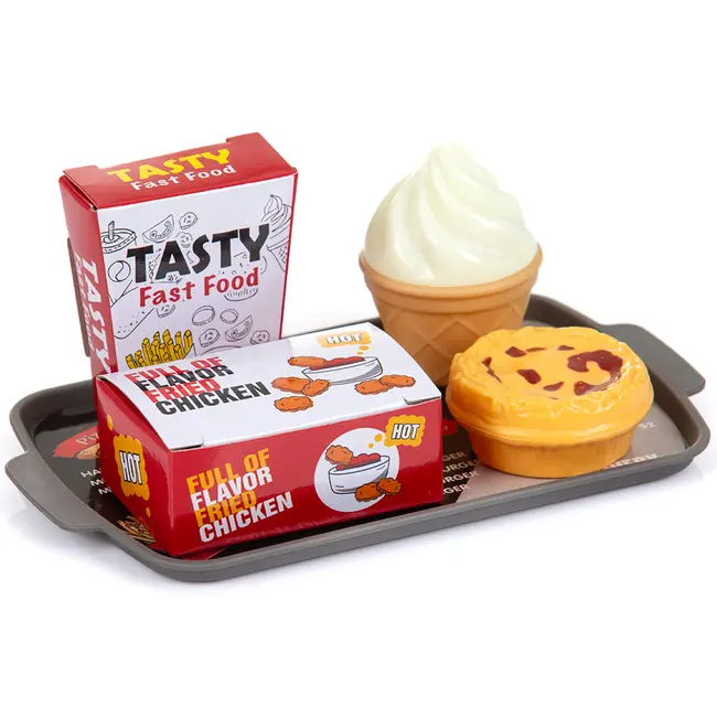 Set jucarie Chipolino Fast Food cu sunete si 71 accesorii HUBDIPK002401FF