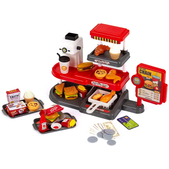 Set jucarie Chipolino Fast Food cu sunete si 71 accesorii HUBDIPK002401FF