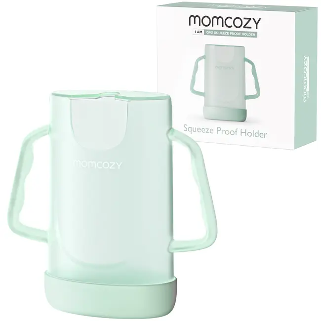 Suport pungi alimente Momcozy cu manere Green