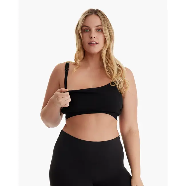 Sutien alaptare Momcozy pentru pompa de san Hands-free YN08 Black L