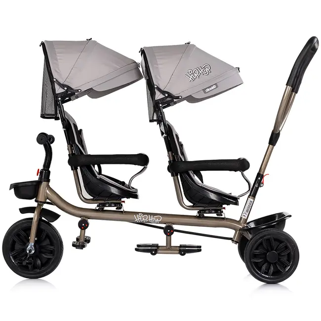 Tricicleta gemeni Chipolino Hip Hop latte HUBTRKHH0264LA