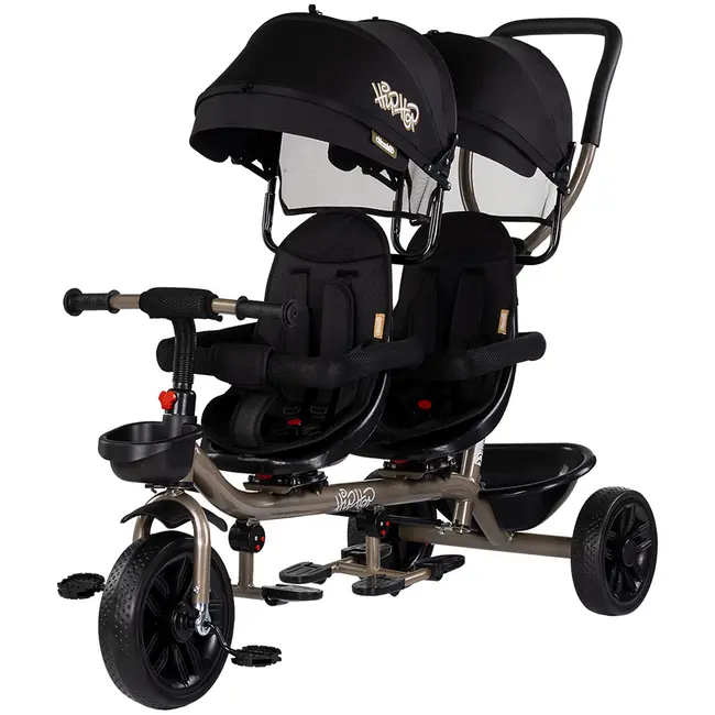 Tricicleta gemeni Chipolino Hip Hop noir HUBTRKHH0261NO