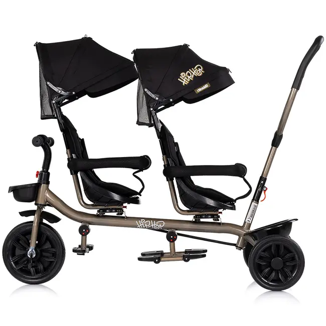 Tricicleta gemeni Chipolino Hip Hop noir HUBTRKHH0261NO