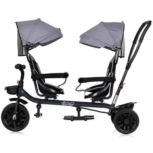 Tricicleta gemeni Chipolino Hip Hop platinum HUBTRKHH0262PL