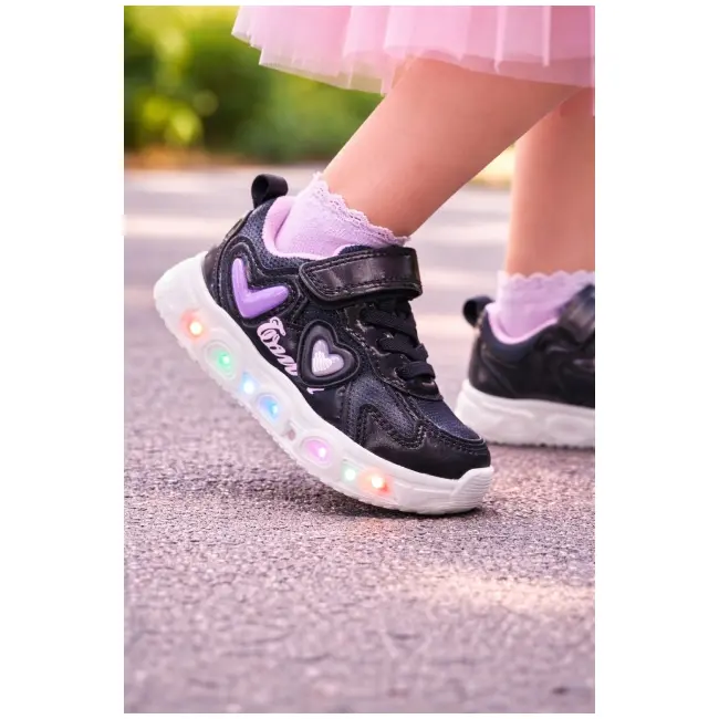 Adidasi cu luminite blacky adt-19-1