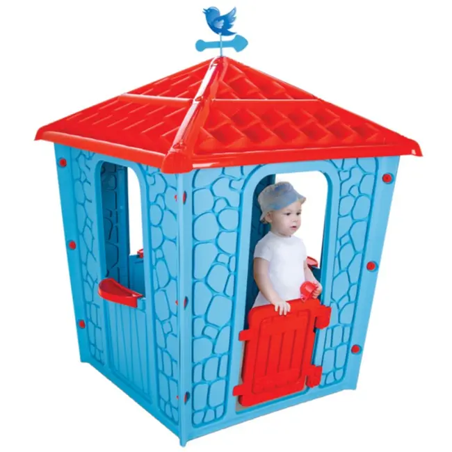 Casuta pentru copii Pilsan Stone House gray blue HUBPL-06-437-GB