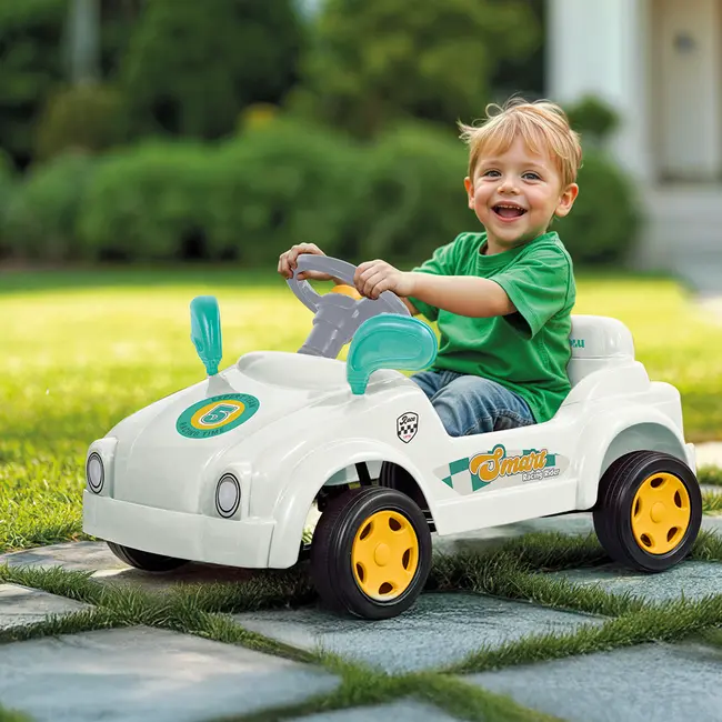 Masina smart cu pedale pastel