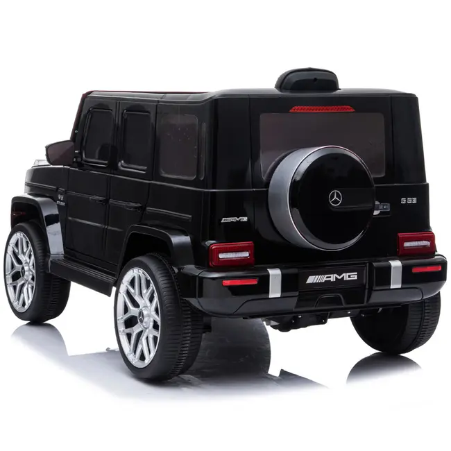 Masinuta electrica Chipolino SUV Mercedes AMG G63 cu scaun din piele si roti EVA black HUBELJG63M253B