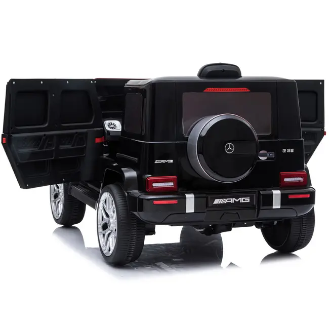 Masinuta electrica Chipolino SUV Mercedes AMG G63 cu scaun din piele si roti EVA black HUBELJG63M253B