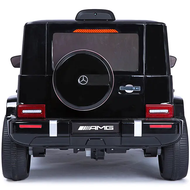 Masinuta electrica Chipolino SUV Mercedes AMG G63 cu scaun din piele si roti EVA black HUBELJG63M253B