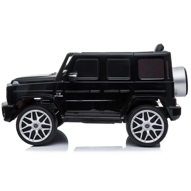 Masinuta electrica Chipolino SUV Mercedes AMG G63 cu scaun din piele si roti EVA black HUBELJG63M253B