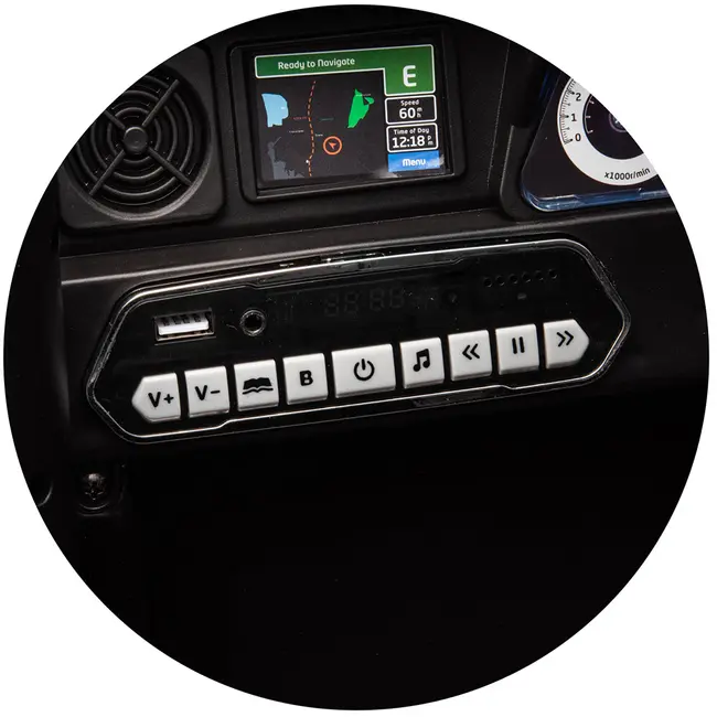 Masinuta electrica Chipolino Toyota FJ Cruiser cu roti EVA black HUBELJTFJ251BK