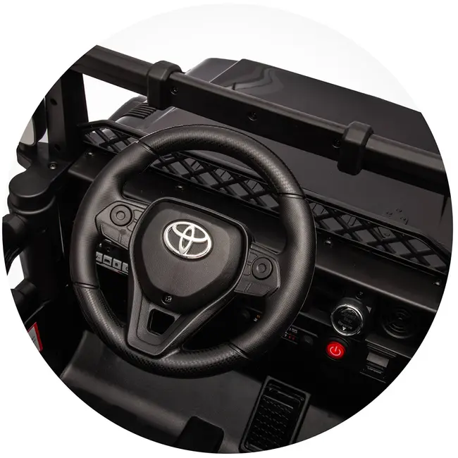 Masinuta electrica Chipolino Toyota FJ Cruiser cu roti EVA black HUBELJTFJ251BK