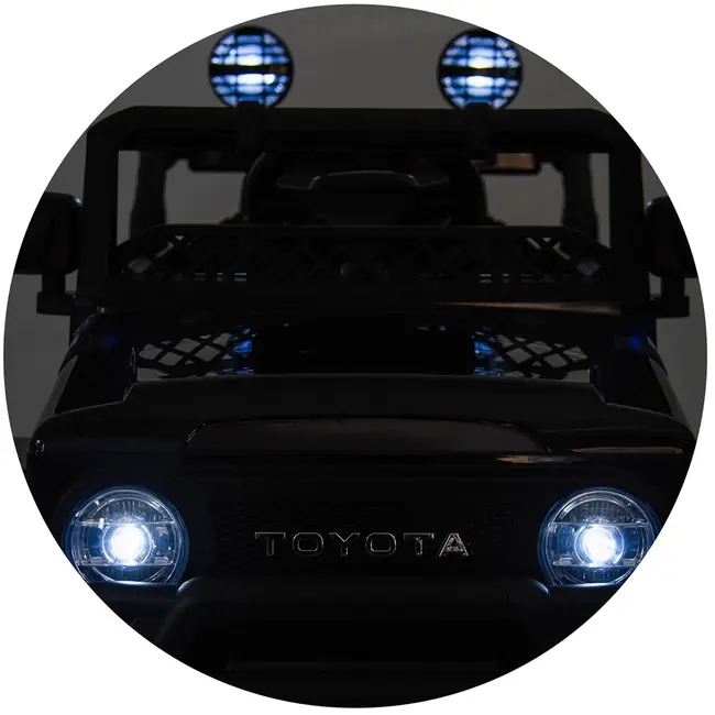 Masinuta electrica Chipolino Toyota FJ Cruiser cu roti EVA black HUBELJTFJ251BK