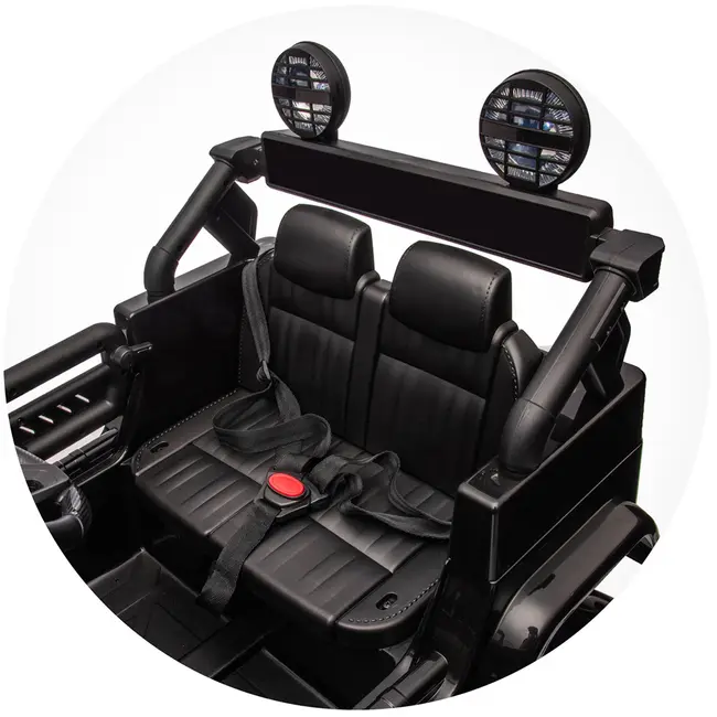 Masinuta electrica Chipolino Toyota FJ Cruiser cu roti EVA black HUBELJTFJ251BK