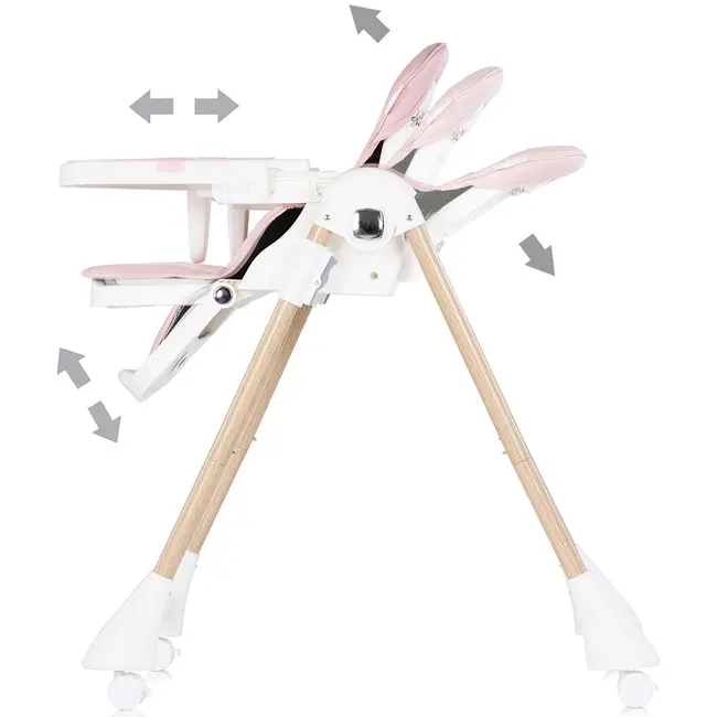 Scaun de masa Chipolino Candy Shop powder pink HUBSTHCS02606PP