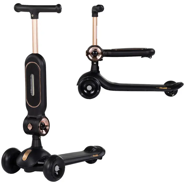 Trotineta Chipolino Bloomi black HUBDSBLO0261BK