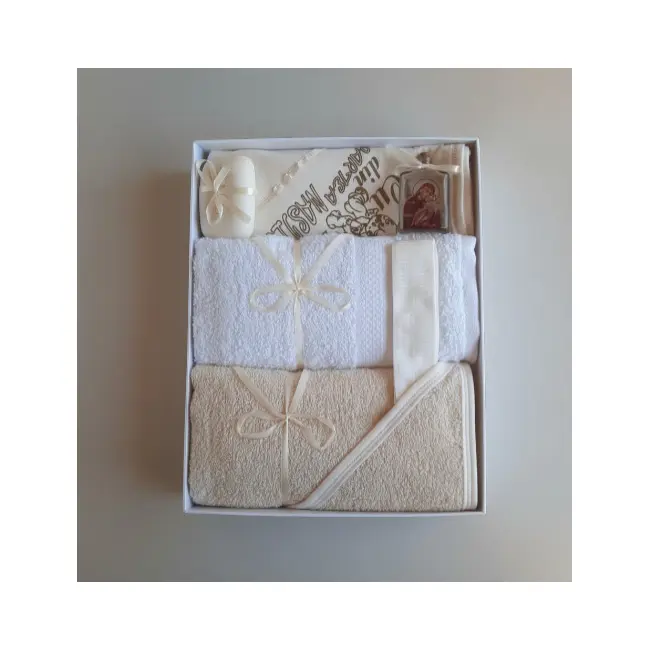 Trusou crem unisex pentru ceremonia de botez - ICC235