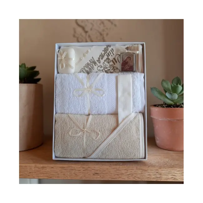 Trusou crem unisex pentru ceremonia de botez - ICC235