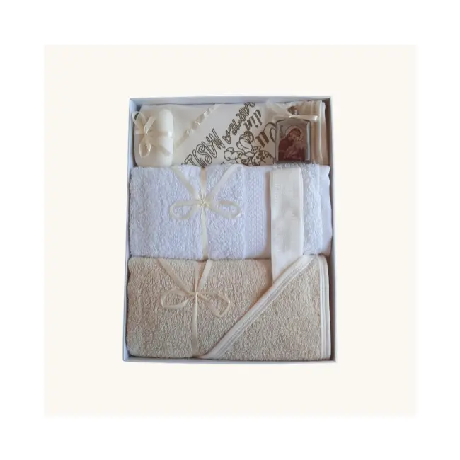 Trusou crem unisex pentru ceremonia de botez - ICC235