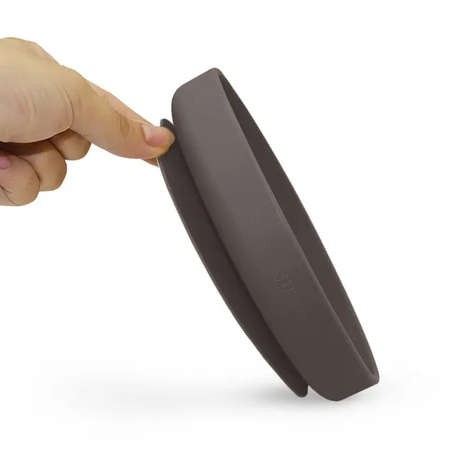 Farfurie, Petite&Mars, Take&Match, Din silicon, Cu ventuza, Fara BPA, Adecvata pentru masina de spalat vase si microunde, Nu absoarbe mirosuri, 6 luni+, 400 ml, Bitter Cocoa, Maro BYN708768