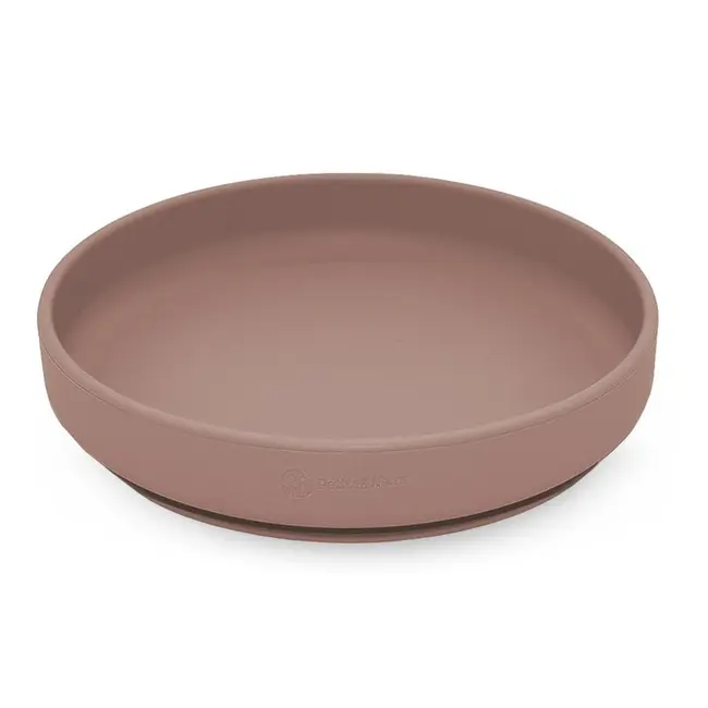 Farfurie, Petite&Mars, Take&Match, Din silicon, Cu ventuza, Fara BPA, Adecvata pentru masina de spalat vase si microunde, Nu absoarbe mirosuri, 6 luni+, 400 ml, Velvet Latte, Maro pudrat BYN708769