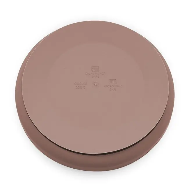 Farfurie, Petite&Mars, Take&Match, Din silicon, Cu ventuza, Fara BPA, Adecvata pentru masina de spalat vase si microunde, Nu absoarbe mirosuri, 6 luni+, 400 ml, Velvet Latte, Maro pudrat BYN708769