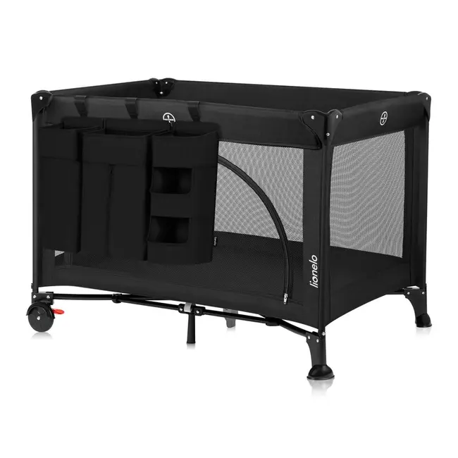 Organizator multifunctional, Lionelo, Sidepocket L, 58x11x58 cm, 3 parti independente cu multiple buzunare, Universal, Constructie ranforsata, Negru BYNLO-SIDEPOCKET_LARGE_BLACK