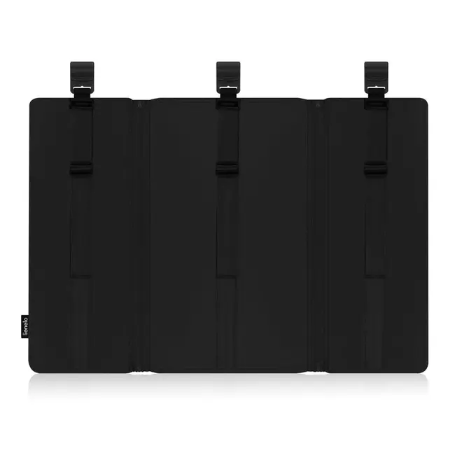 Organizator multifunctional, Lionelo, Sidepocket L, 58x11x58 cm, 3 parti independente cu multiple buzunare, Universal, Constructie ranforsata, Negru BYNLO-SIDEPOCKET_LARGE_BLACK