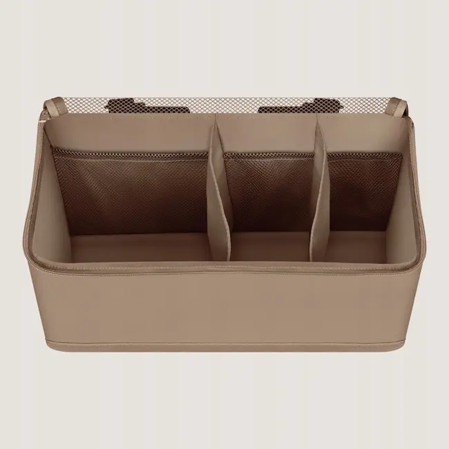 Organizator multifunctional, Lionelo, Sidepocket M, 43x15x23 cm, 3 compartimente, Universal, Constructie ranforsata, Bej BYNLO-SIDEPOCKET_MEDIUM_BEIGE