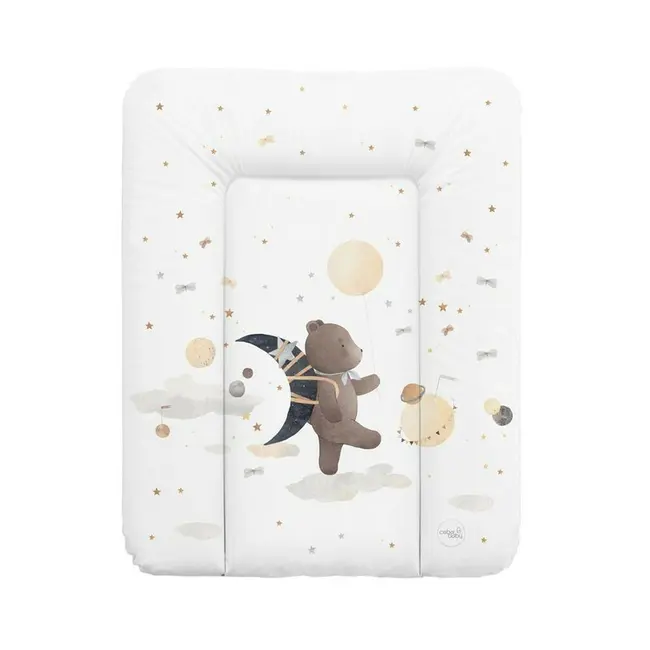 Saltea de infasat, Ceba Baby, Moale, 70 x 50 cm, Suprafata impermeabila, Pentru comode de infasat, Fara ftalati, 0 luni+, Galactic Travel BYNAGS-143-000-810
