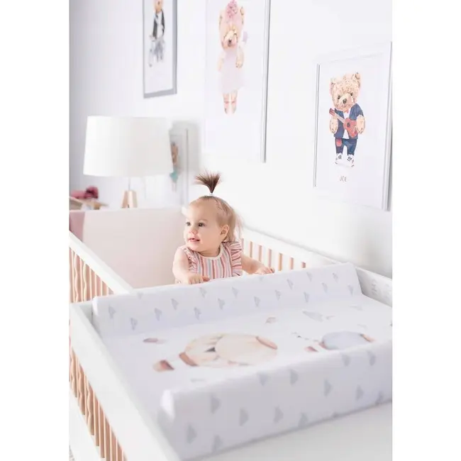 Saltea de infasat, Ceba Baby, Ultra Light, Cu Intaritura, 70x50 cm, Suprafata impermeabila, Pentru comode de infasat sau patuturi, Fara ftalati, 0 luni+, Ocean Adventure BYNAGS-204-000-819