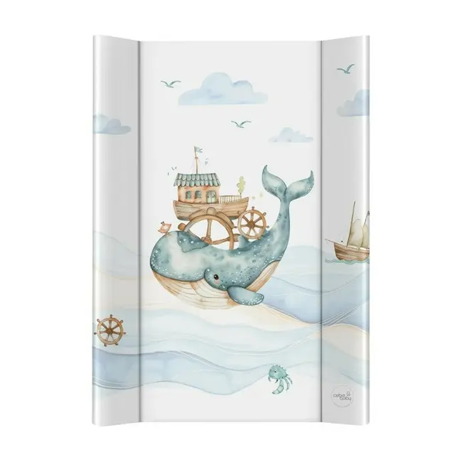 Saltea de infasat, Ceba Baby, Ultra Light, Cu Intaritura, 70x50 cm, Suprafata impermeabila, Pentru comode de infasat sau patuturi, Fara ftalati, 0 luni+, Ocean Adventure BYNAGS-204-000-819