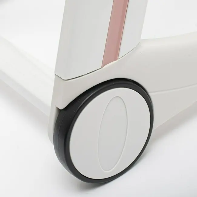 Scaun de masa, New Baby, Muka, Pliabil, Pana la 15 kg, Reglabil pe inaltime in 5 trepte, Reglare suport pentru picioare in 3 trepte, 6-36 luni, Dusty Pink BYN52927