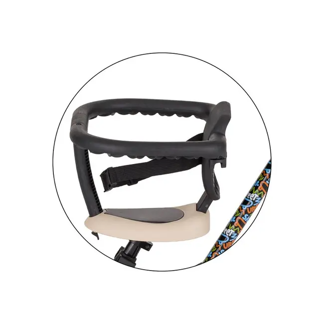 Tricicleta, Petite&Mars, Turbo, Editie limitata, 5 in 1, Multifunctionala, Vehicul de impins, Bicicleta cu/fara pedale, Cu maner de ghidaj, Detasabil, Roti din cauciuc, Pana la 25 kg, 1.5-5 ani, City Beat BYN613481