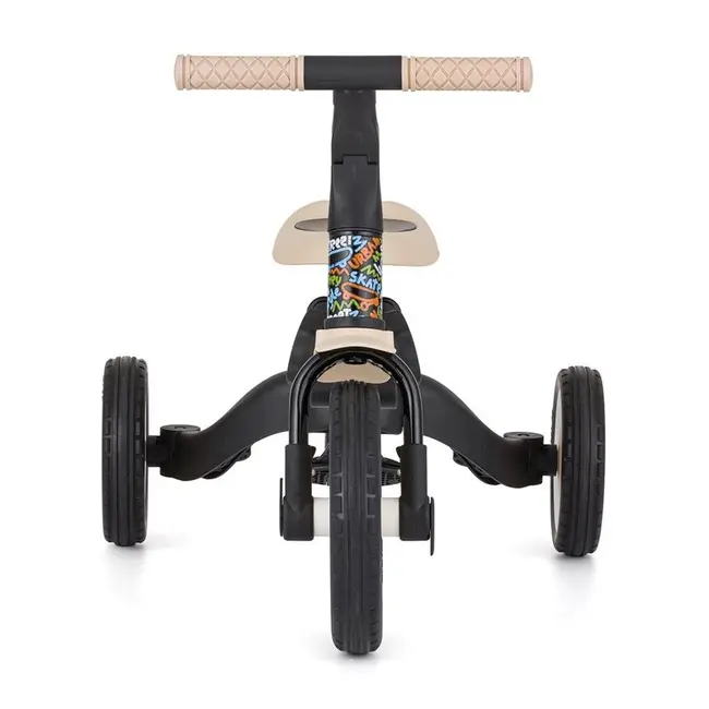 Tricicleta, Petite&Mars, Turbo, Editie limitata, 5 in 1, Multifunctionala, Vehicul de impins, Bicicleta cu/fara pedale, Cu maner de ghidaj, Detasabil, Roti din cauciuc, Pana la 25 kg, 1.5-5 ani, City Beat BYN613481