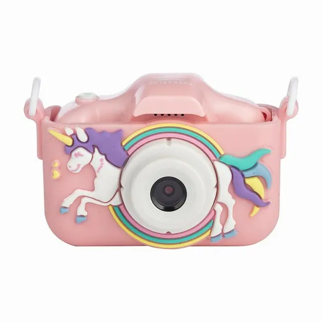 Aparat foto digital pentru copii, Free2Play, Cu functie selfie, Cadre distractive, Cu 6 filtre, Unicorn BYN86908