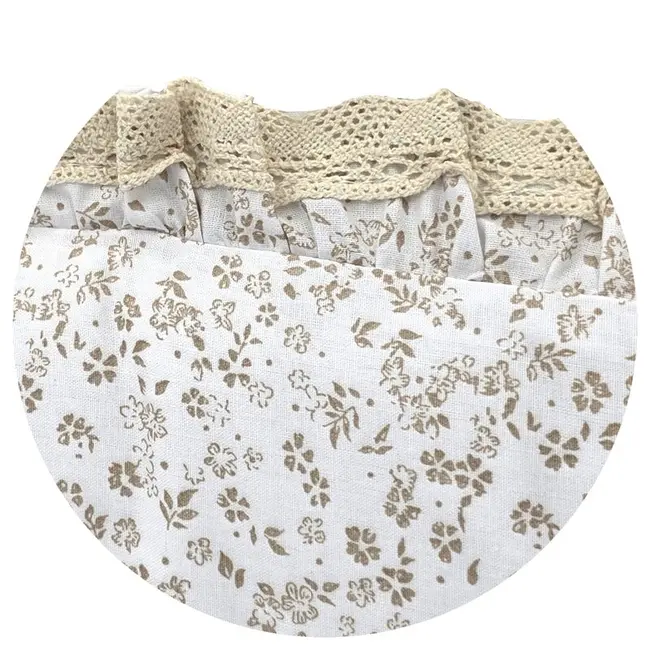 Aparatoare pentru patut, MimiNu, Premium, Cu volanase si dantela, Din bumbac certificat Oeko Tex Standard 100, 180x30 cm, Cu panglici, Meadow BYN6426972031257