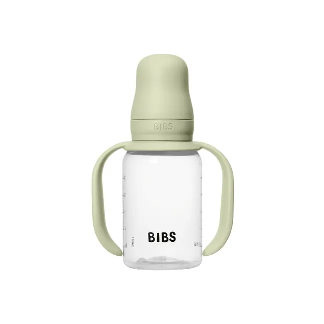 Bibs - set biberon tip sippy cup pp 150 ml cu cioc din silicon și sistem antipicurare, sage bbb50211250
