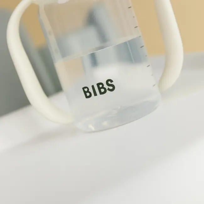 Bibs - set biberon tip sippy cup pp 150 ml cu cioc din silicon și sistem antipicurare, sage bbb50211250