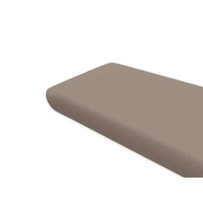 Cearceaf cu elastic, MimiNu, Pentru pat 160x80 cm, Din bumbac certificat Oeko Tex Standard 100, Colectia Royal, Mocha BYN6426972031073