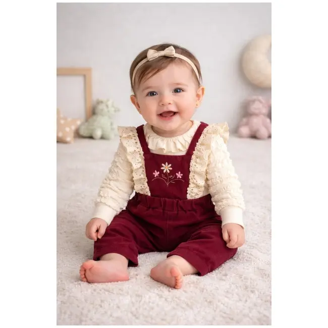 Costumas bluza cu salopeta pentru bebelusi - minicayzen b1130-1