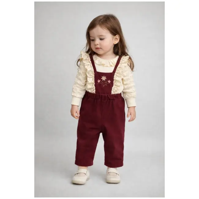 Costumas bluza cu salopeta pentru bebelusi - minicayzen b1130-1