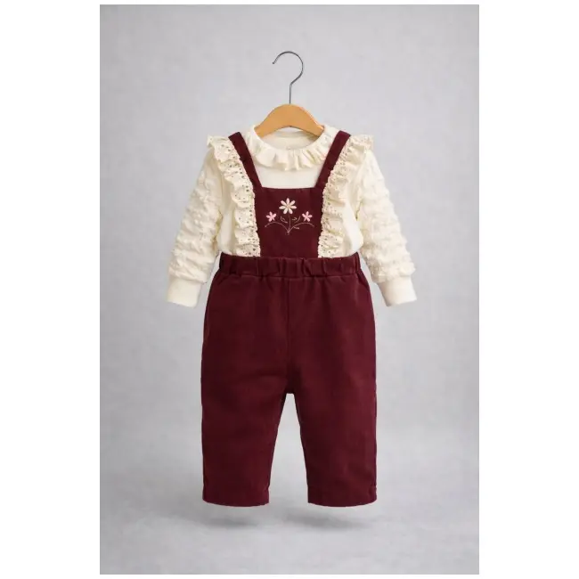 Costumas bluza cu salopeta pentru bebelusi - minicayzen b1130-1