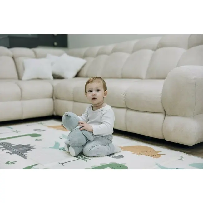 Covoras de joaca, FreeON, Magic Dino, Cu doua fete, Pliabil, Protectie impotriva loviturilor, 200 x 150 cm, Cu Imprimeu pe ambele parti, 0 luni+, Multicolor BYN85680