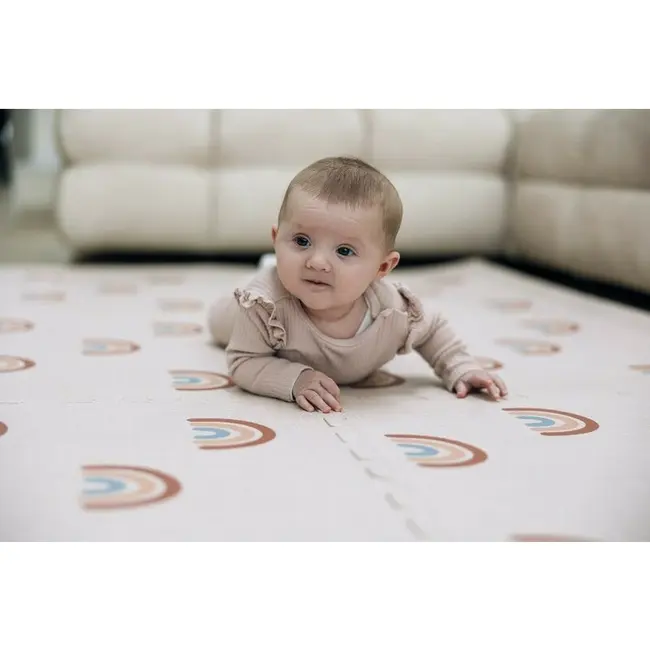 Covoras puzzle, Free2Play, Pentru copii, Din spuma, 121 x 178.5 cm, 6 bucati, 36 luni+, Rainbow BYN86069