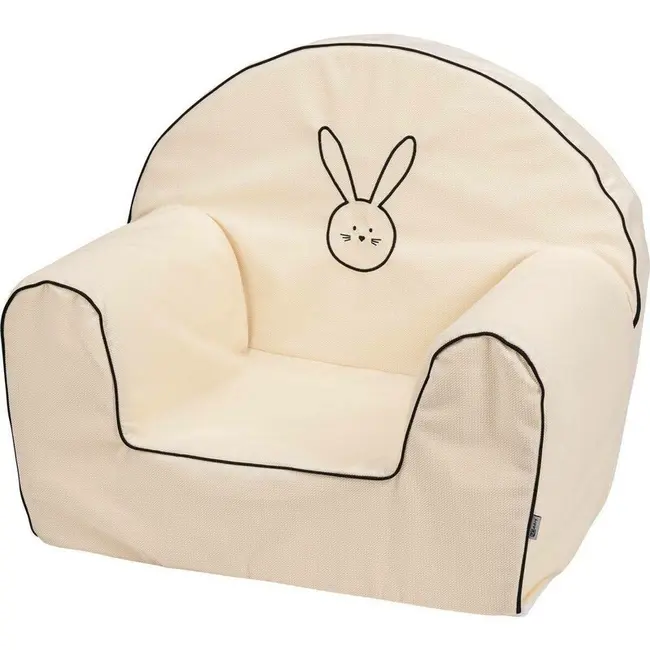 Fotoliu din burete, Bubaba, Bunny, Pentru copii, 9 luni-5 ani, White BYN87912
