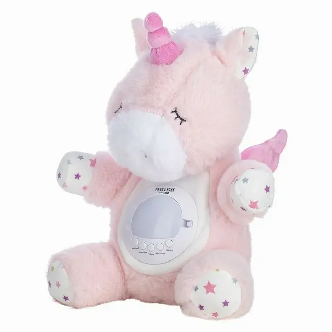 Jucarie multifuncionala, Cu proiector muzical, Free2Play, Din plus, Cu 7 modele de proiectie, Cu sunete si melodii, Unicorn BYN86564